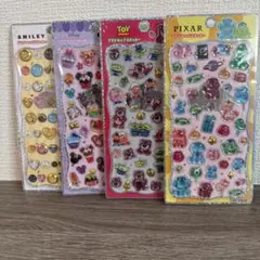 【正規品】プチドロップステッカー　ディズニー　4枚セット