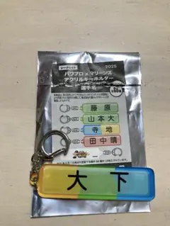 【新品】千葉ロッテマリーンズ　大下誠一郎　アクリルキーホルダー　パワプロ