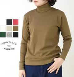 Nouvelles du paradis タートルネック ベージュ ブラウンのサムネイル