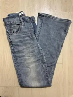 MOUSSY フレアデニムパンツ ライトブルーのサムネイル