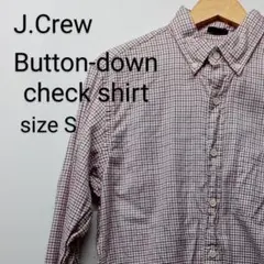 ジェイクルー チェック ボタンダウンシャツ 長袖 S プレッピー J.Crew