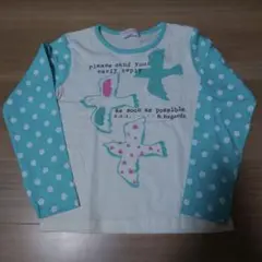 新品　鳥柄　長袖Tシャツ　130cm