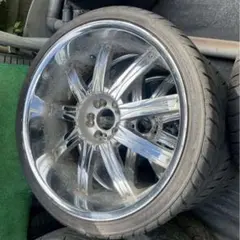 美品フルメッキ！22インチ！深リムアネーロクレイトス！アルファードヴェルファイア、クラウンマジェスタ、セルシオや高級セダン等に！ 2025年最新22インチの人気アイテム - メルカリ