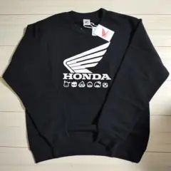 【タグ付新品】HONDA　サンリオコラボ ブラック スウェット M