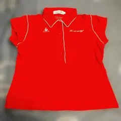 le coq sportif ゴルフ ポロシャツ L 赤