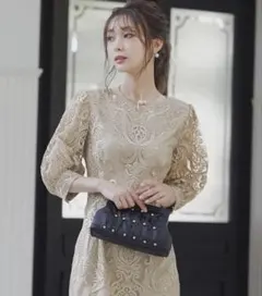 ★今だけ限定価格★最安値★レース刺繍ワンピース　LL