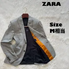 ZARA MAN✨collection ジャケット　グレンチェック柄　グレー
