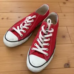 コンバース ALL STAR レッド ローカットスニーカー　8