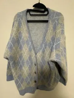 アーガイル カーディガン