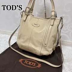 TOD'S Gライン トートバッグ 2way ショルダーバッグ ゴールド A4可