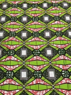 パリで入手　アフリカンプリント　ワックスプリント　アフリカ布　1ヤード フランス