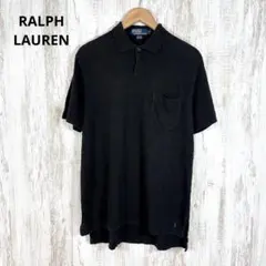 ポロバイラルフローレン ポニー ロゴ刺繍 ボーダー リネン 半袖 ポロシャツ