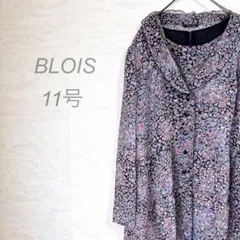 【ブロワ】2点セット 花柄シアーシャツチュニック ノースリーブカットソー 11号のサムネイル