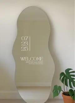 ウェルカムミラーステッカー　ウェルカムボード　ウェルカムスペース結婚