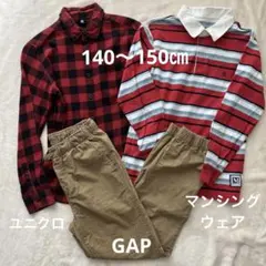 GAP 男の子 長袖 秋服まとめ売り 140〜150㎝ 赤色