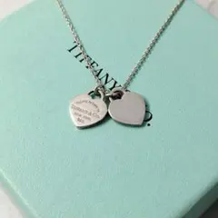 ティファニー リターントゥ ダブルハート ネックレス シルバー925