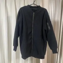 ブラック フリース ジャケット