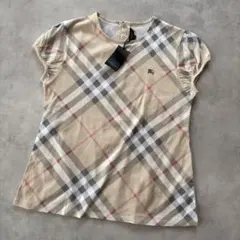 美品✨バーバリーロンドン ノバチェック ノースリブ ロゴ刺繍 160