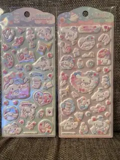 公式　ぷくぷくシール　２枚セット　サンリオ　シナモン