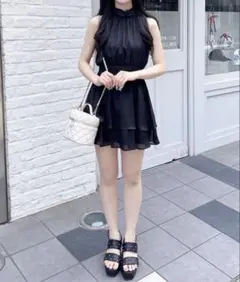 2Wayリボンアメスリフリルミニワンピース