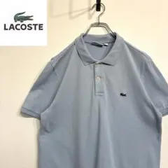 超人気❗️ラコステ　ワンポイントロゴポロシャツ　XL 90s刺繍古着希少レア半袖のサムネイル