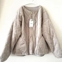 新品未着用MEDOCoriginalキルティング＆ファーリバーシブルブルゾン