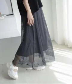 ローリーズファーム　メッシュスカート