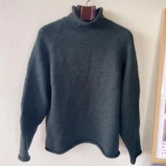 名作 90s J.CREW ジェイクルー 巨人タグ ロールネックニット