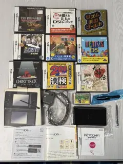 ニンテンドーDS Lite ブラック 本体とゲーム10本セット（動作確認済み）