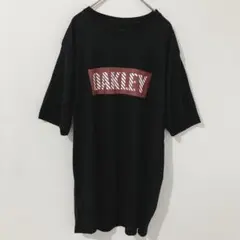 【オークリー】ビッグロゴプリント Tシャツ 黒 JPN XL レギュラーフィット