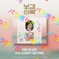 未開封】PARK BO GUM 2026 SEASON'S GREETINGS - メルカリ