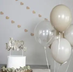 バルーン　誕生日　飾り　風船　ナチュラル　ハーフバースデー　おしゃれ　シンプル