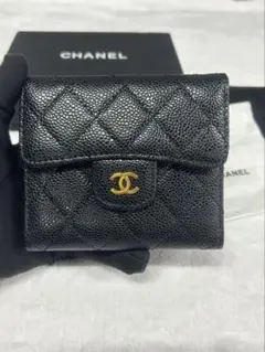 CHANEL 黒 キルティングレザー 財布 ノベルティ - メルカリ
