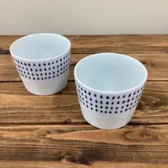 そば猪口2点　新品未使用品　波佐見焼　フリーカップ　ヨーグルト　湯呑み