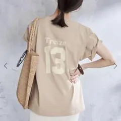 スローブイエナ SLOBE IENA Treize 13 ベージュ Tシャツ