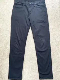 UNIQLO スリムフィットパンツ　黒　M ウエスト76〜84 股下73〜74