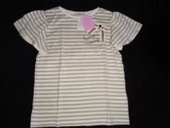 ★新品タグ付き★メゾピアノジュニア★ストライプ柄★半袖Ｔシャツ★サイズM150