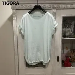 美品 TIGORA ティゴラ Tシャツ S シルケットコットンのサムネイル