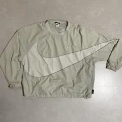 ナイキ 韓国限定 ビッグスウッシュ ナイロン プルオーバー ピステ Y2K XL
