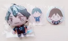 ハイキュー セガラッキーくじ ぬいぐるみ クリアスタンド 缶バッジ 山口