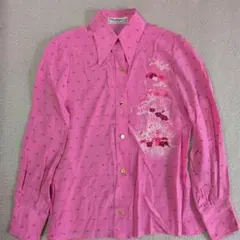 LEONARD FASHION 花柄シルク長袖シャツ ブラウス 38 - メルカリ