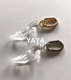 ガラスの靴チャームキーホルダー　レジンバインダー　saving