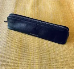 ティファニー レザー製ペンケース 　ブラック