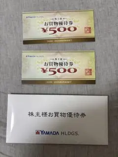 ヤマダ電機　株主優待券　YAMADA HLDGS. お買物優待券 1,000円分