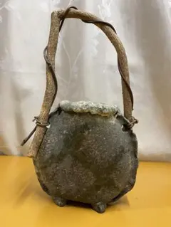 信楽焼 名工 上田直方 変形手付花入 陶器 吊り花入 花器 信楽焼 名工 上田直方 変形手付花入 陶器 吊り花入 花器 - メルカリ