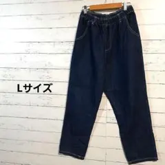 Lサイズ 　ブルーデニムパンツ　ボトムス　レディース　N10-03