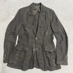 希少XXL⭐️LARDINI リネン/麻 ブートニエール テーラードジャケット