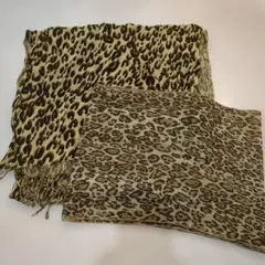 ヒョウ柄 ストール