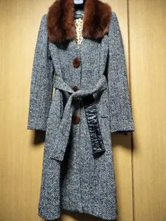 ヴィンテージDOLCE & GABBANA ドルチェ＆ガッパーナファー付コート