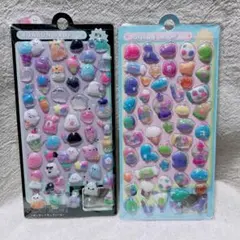 【新品】ボンボンドロップシール 2点セット おばけ ゆめかわ 平成レトロ 人気